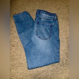 2- NY & Company gently used size large women’s skinny jeans.